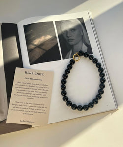 Retro Onyx Necklace