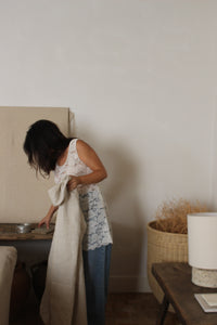 Sabrine lace dress, creme