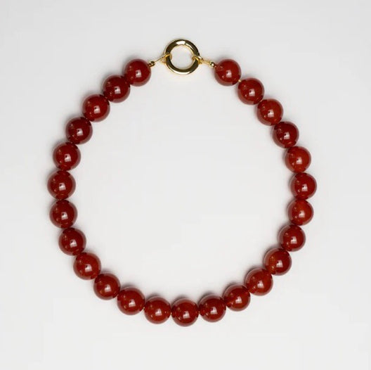 Retro Carnelian Necklace