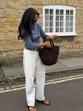 Load image into Gallery viewer, Penne Raffia Bag - Cioccolato, Mimmi
