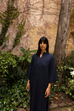 Load image into Gallery viewer, Mille Caftan, dark blue linen