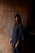 Load image into Gallery viewer, Mille Caftan, dark blue linen