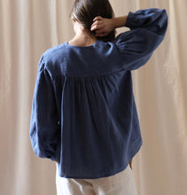 Load image into Gallery viewer, Alais Shirt, blue stripes