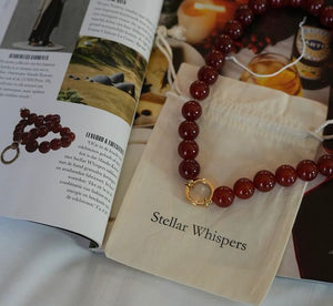 Retro Carnelian Necklace