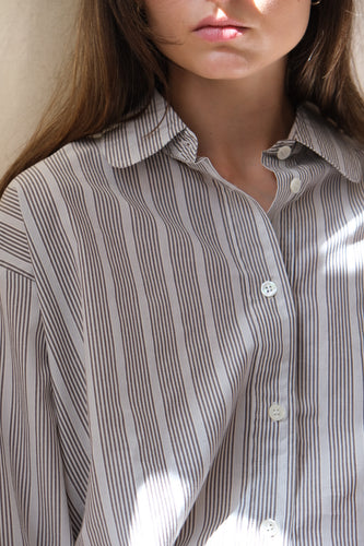 LUNA SHIRT - PIN STRIPE