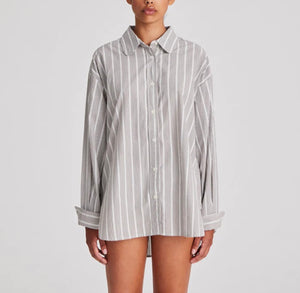 LUNA SHIRT - PIN STRIPE