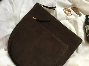 Clutch Louna - Chocolat Noir