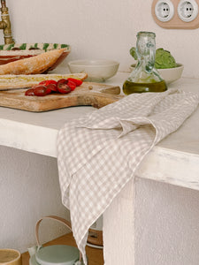 Napkins, natural gingham